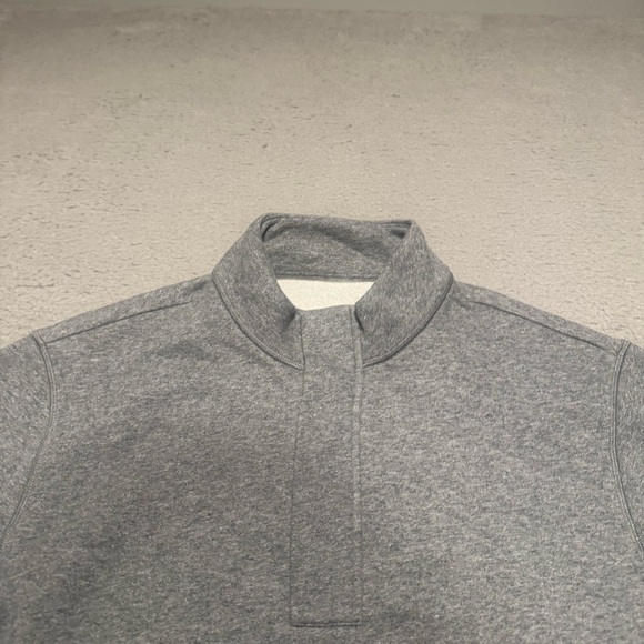 New Vuori Mens Cypress 1/4 Zip 2.0 Pullover Heather Grey Size Large V298 - Picture 4 of 16